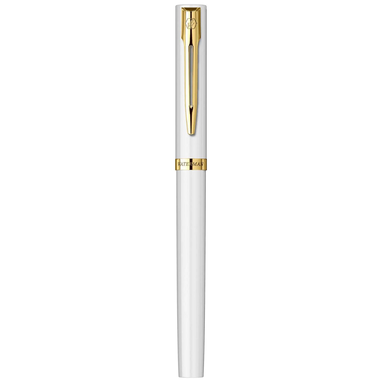 Stilou Waterman Impression White placat cu aur