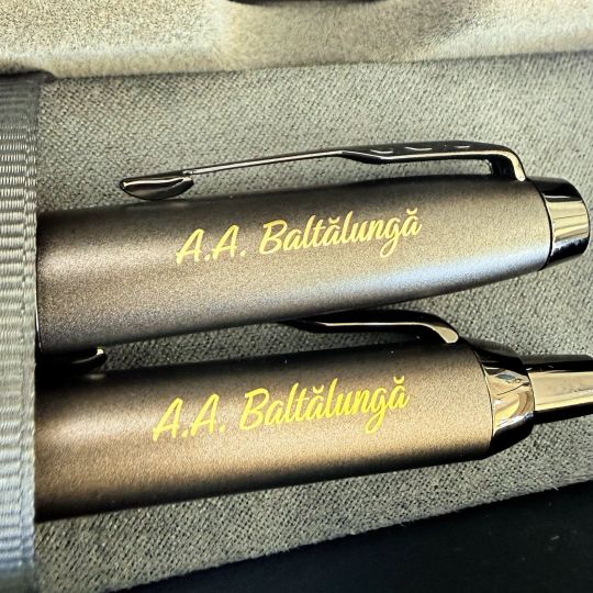 Set stilou si pix Parker IM Royal Titanium