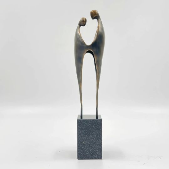 Statueta bronz "Suflete pereche"
