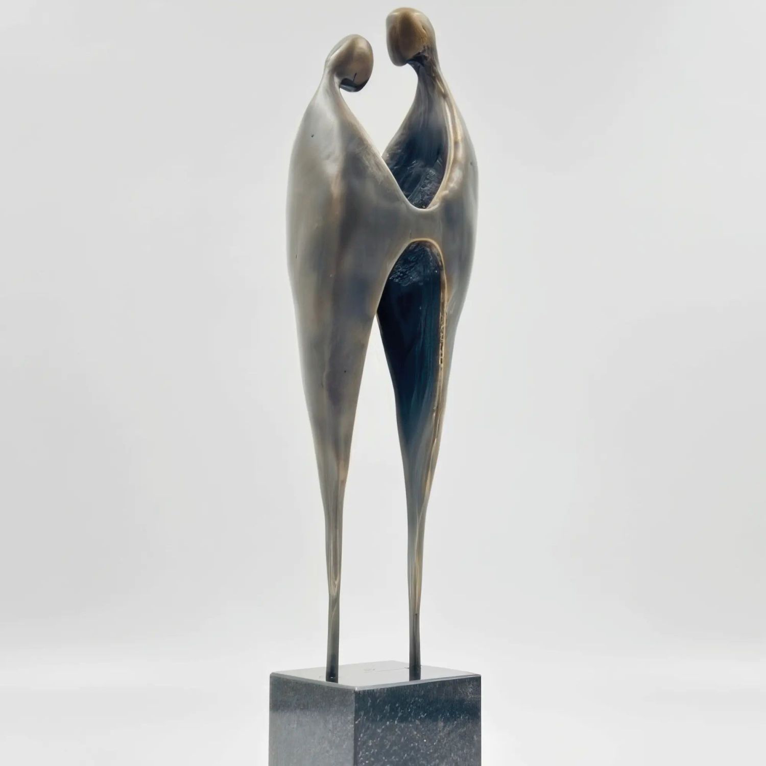 Statueta bronz "Suflete pereche"