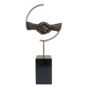 Statueta bronz masiv "Intelegere"