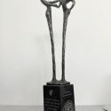 Statueta bronz masiv "Multumesc"