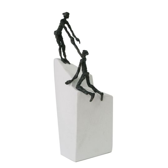 Statueta bronz "Alături la greu"