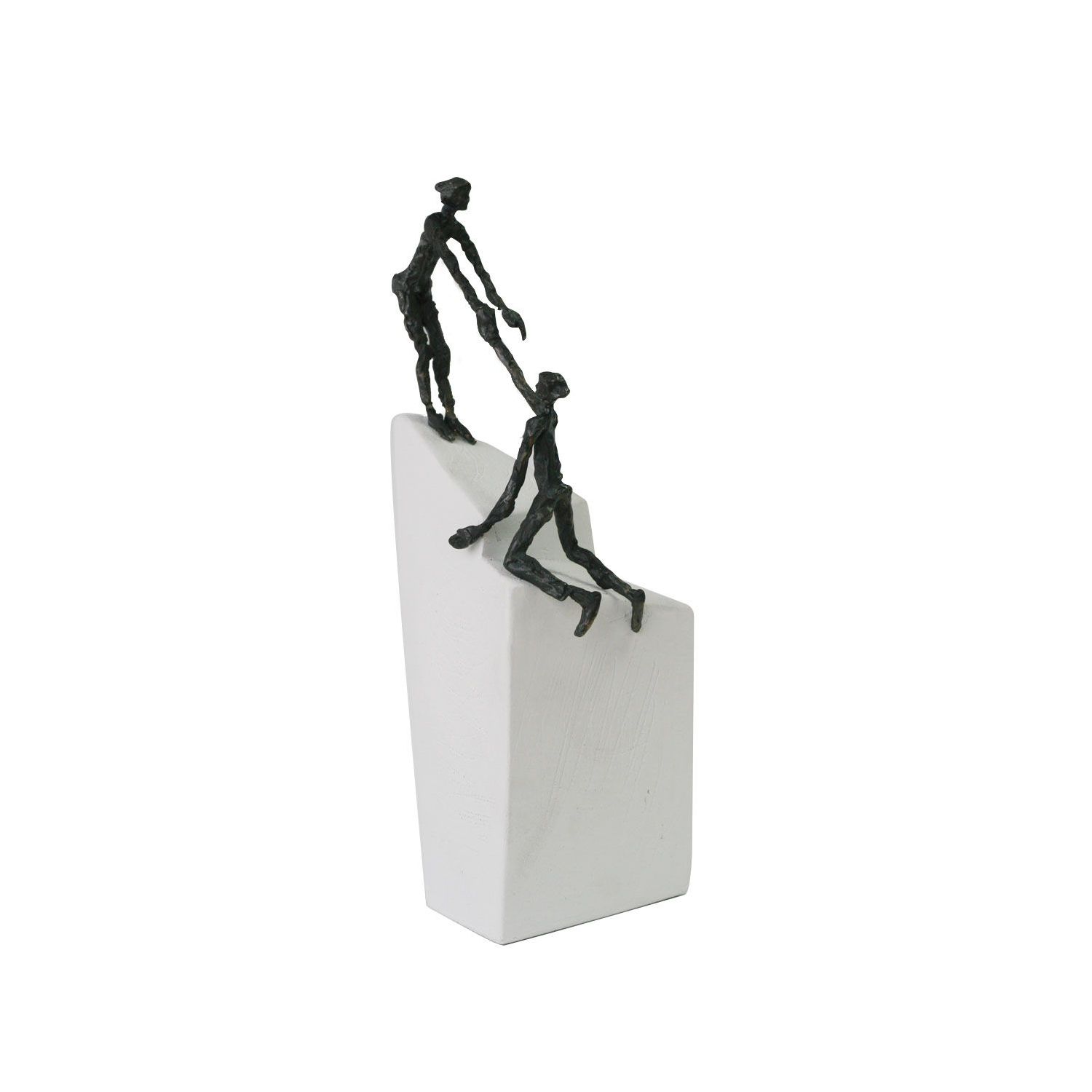 Statueta bronz "Alături la greu"
