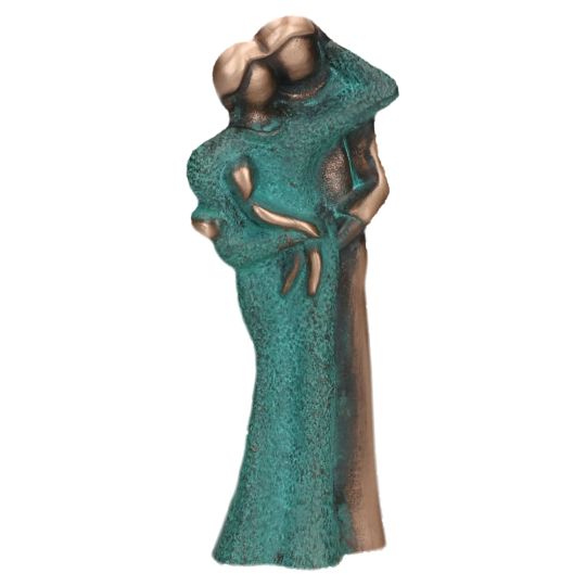 Sculptura din bronz "Parinti cu bebelus"