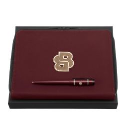 Set pix si agenda A5 Hugo Boss Varsity Burgundy