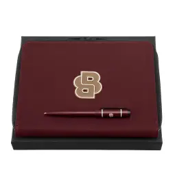 Set pix si agenda A5 Hugo Boss Varsity Burgundy