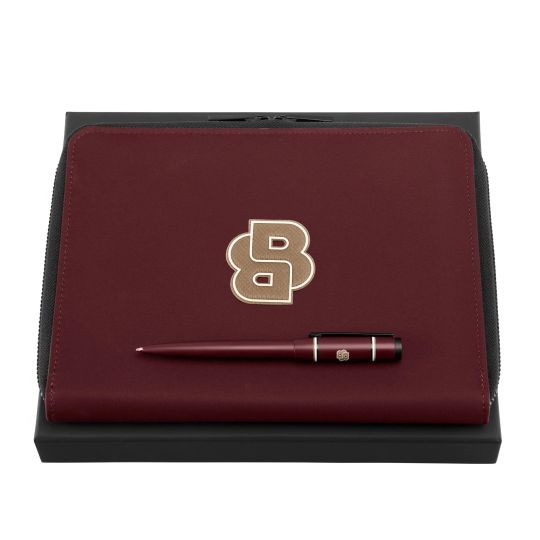 Set pix si agenda A5 Hugo Boss Varsity Burgundy