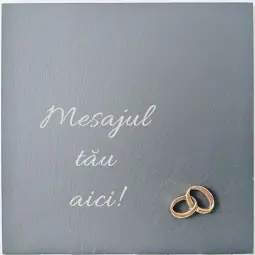 Placheta piatra si bronz "Legamant"
