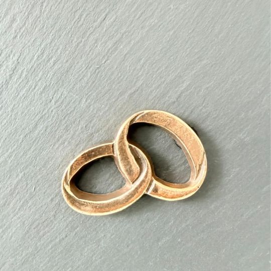 Placheta piatra si bronz "Legamant"