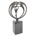 Statueta bronz masiv "Uniti suntem o forta"
