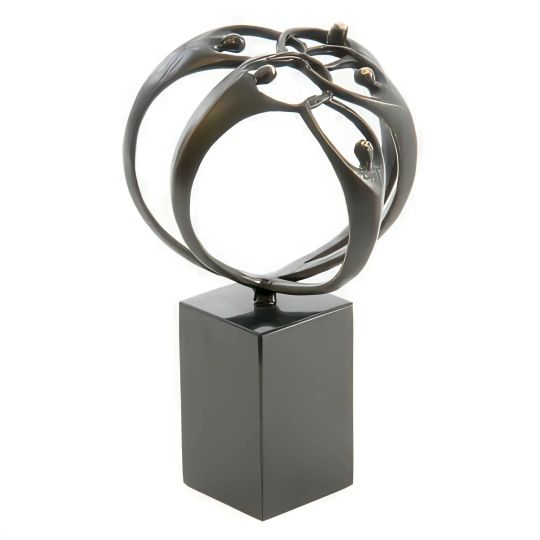 Statueta bronz masiv "Uniti suntem o forta"