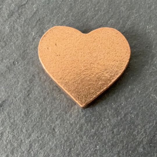 Placheta piatra "inima" bronz masiv