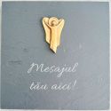 Placheta piatra "Ingeras" bronz masiv