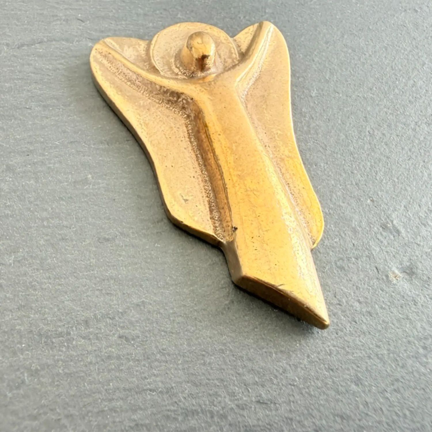 Placheta piatra "Ingeras" bronz masiv