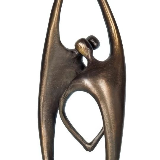 Statueta bronz masiv "Together"