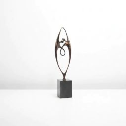 Statueta bronz masiv "Together" XL
