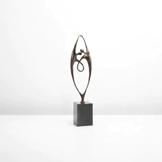 Statueta bronz masiv "Together" XL