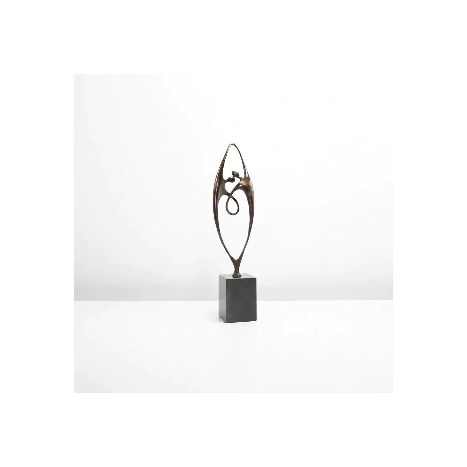 Statueta bronz masiv "Together" XL