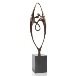 Statueta bronz masiv "Together" XL