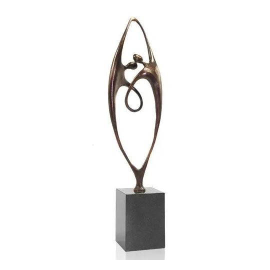 Statueta bronz masiv "Together" XL
