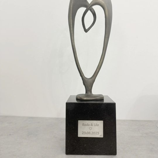 Statueta bronz masiv "Together" XL