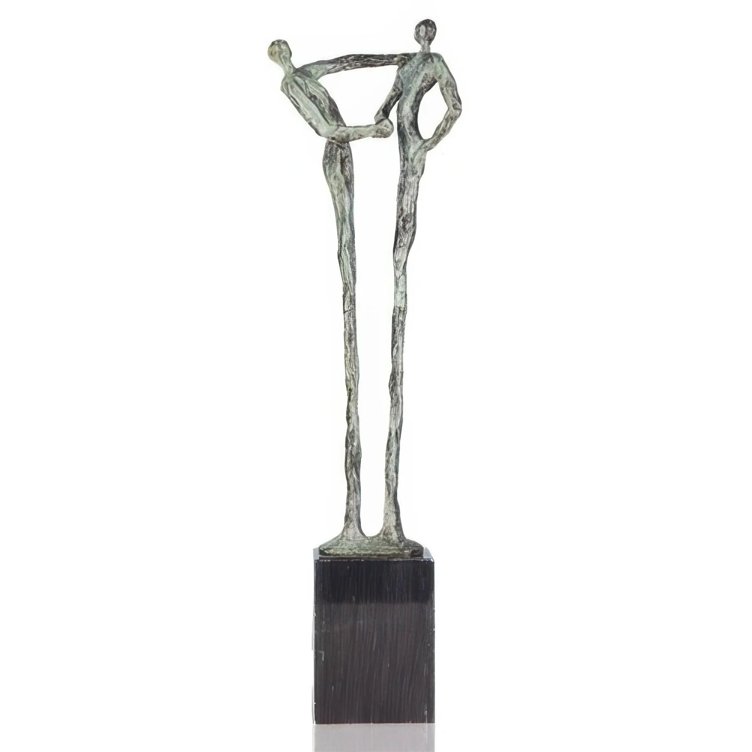 Statueta bronz masiv "Multumesc" L