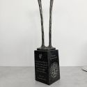 Statueta bronz masiv "Multumesc" L