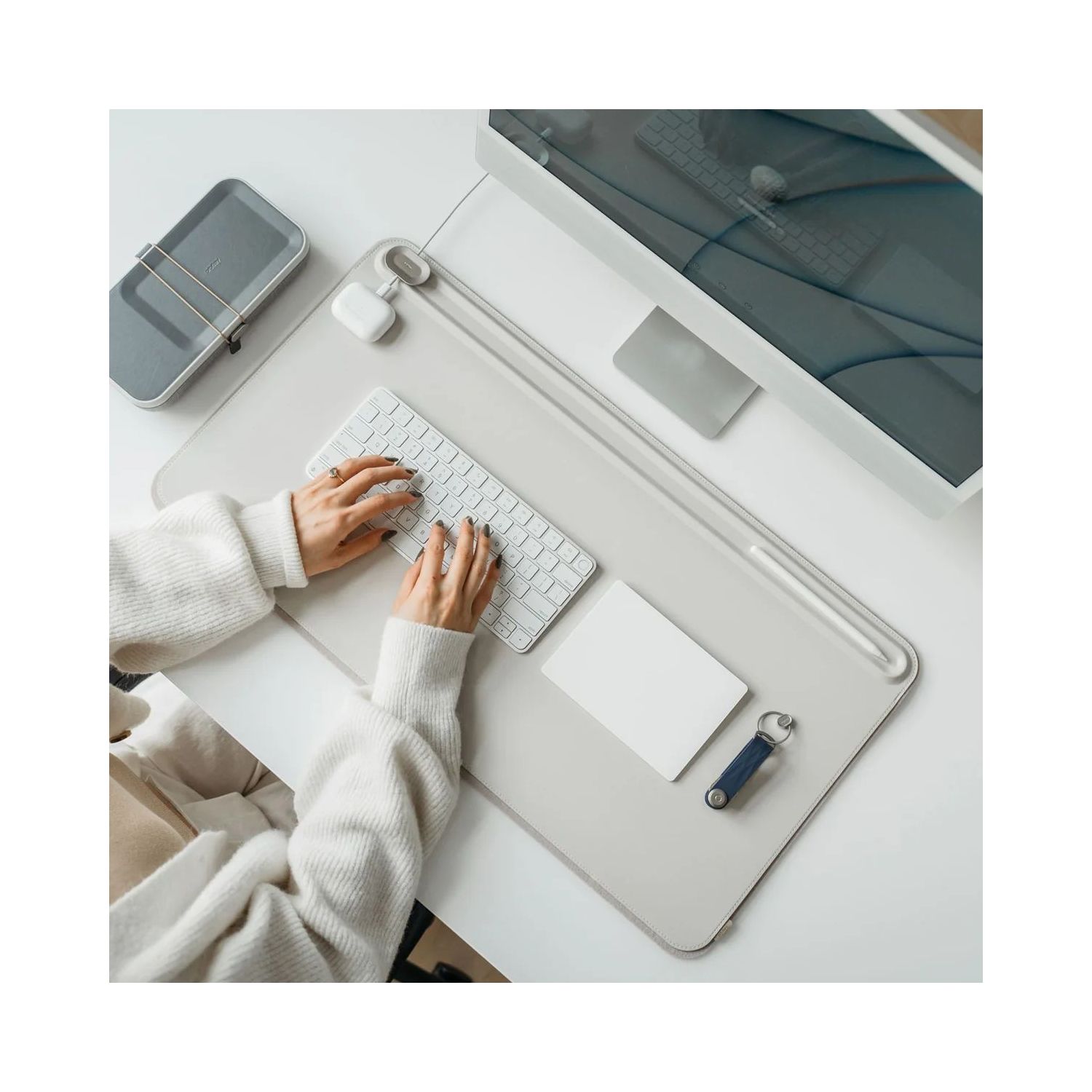 Protectie birou Orbitkey XL Stone
