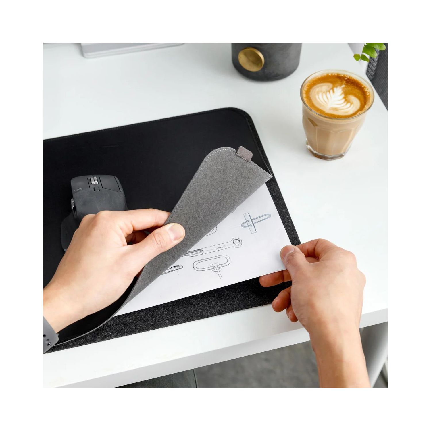 Protectie birou Orbitkey Slim Black