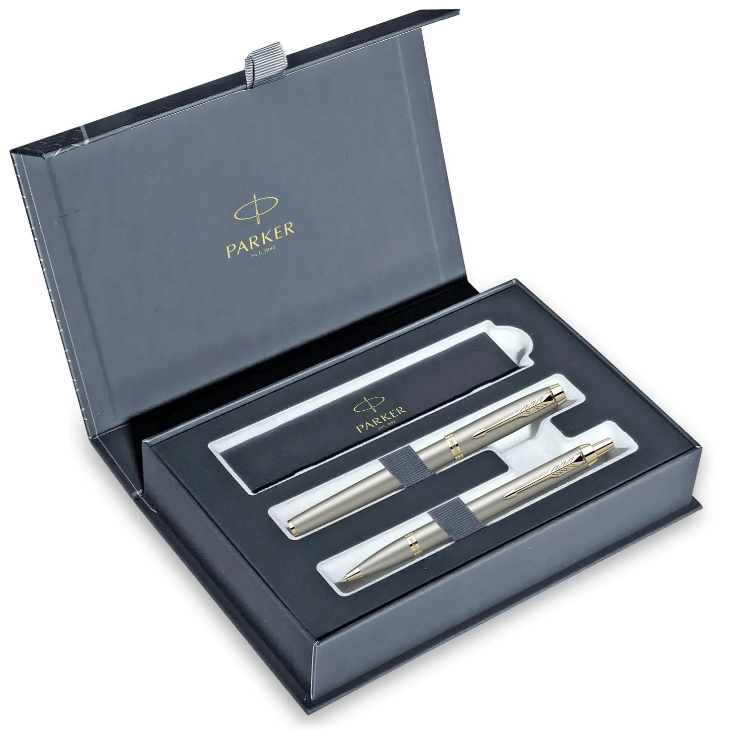 Set stilou si pix Parker IM Royal Sandstone