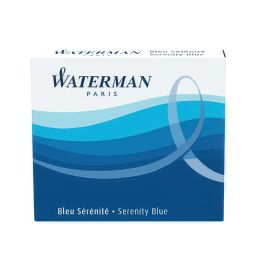 Set 6 rezerve cerneala Waterman albastru