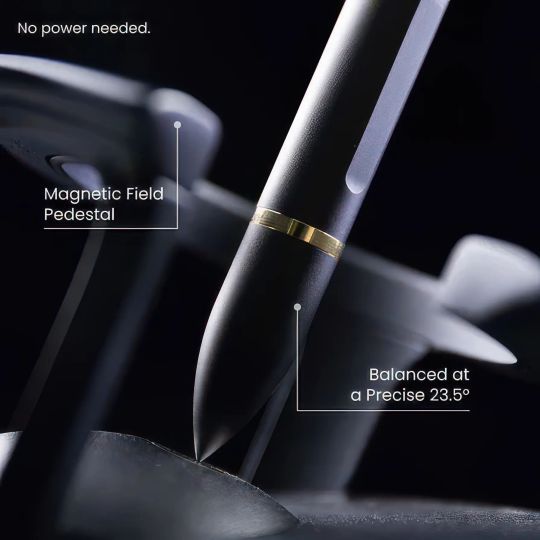 Hoverpen Interstellar Space Black placat cu Aur 18K