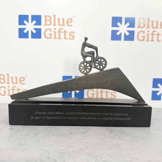 Statueta bronz "Biciclist"