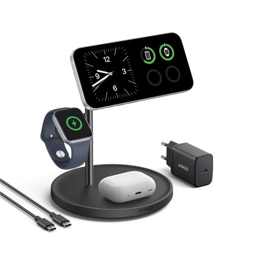 Suport de încărcare wireless 3 în 1 Anker MagGo