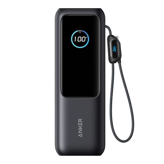 Powerbank Anker 25.000mAh 165W cu cablu retractabil