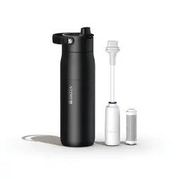 Sticlă cu sistem de purificare BRITA LARQ IQ Track 680 ml black