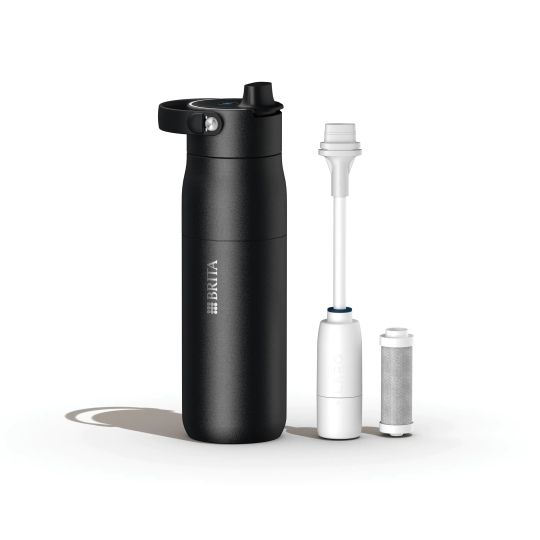 Sticlă cu sistem de purificare BRITA LARQ IQ Track 680 ml black