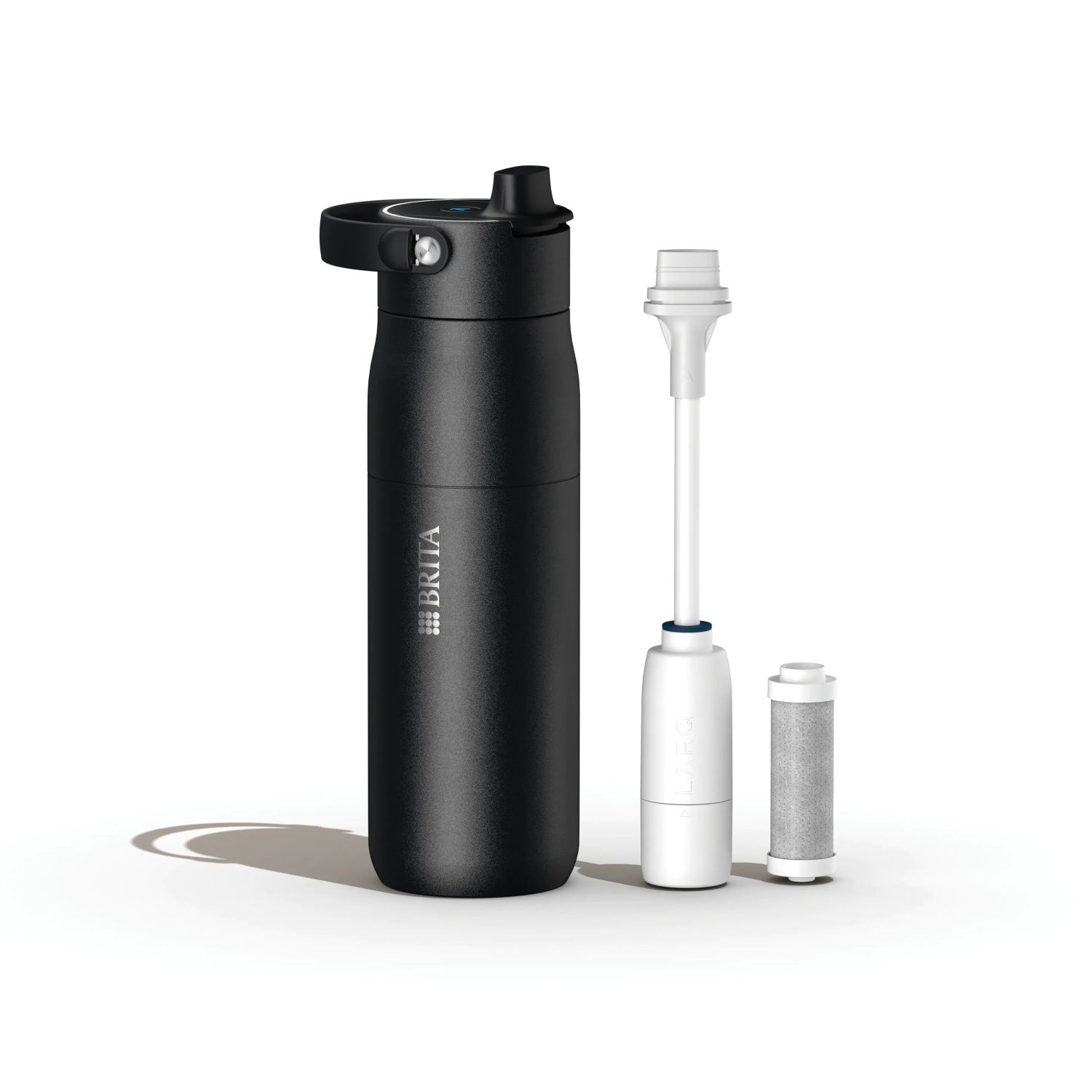 Sticlă cu sistem de purificare BRITA LARQ IQ Track 680 ml black