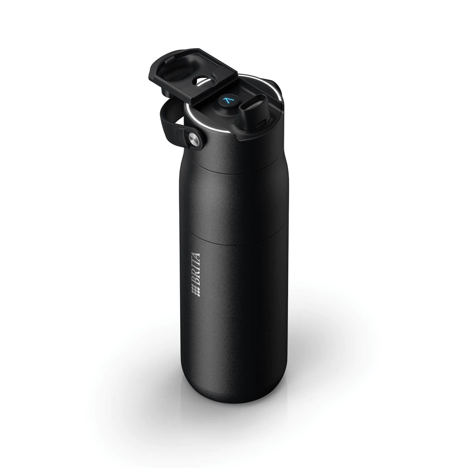 Sticlă cu sistem de purificare BRITA LARQ IQ Track 680 ml black
