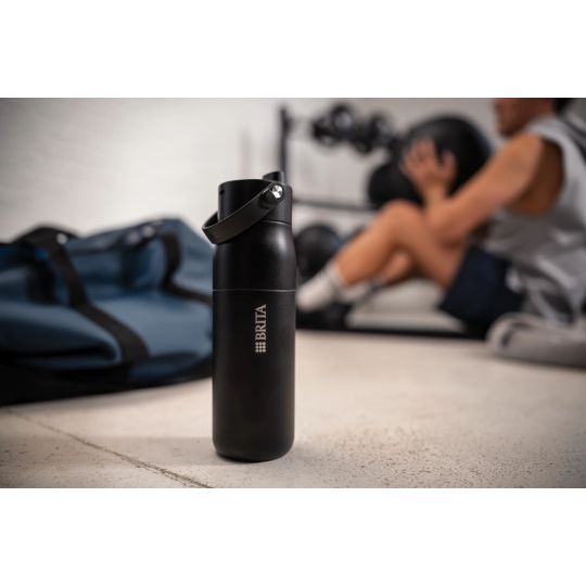 Sticlă cu sistem de purificare BRITA LARQ IQ Track 680 ml black