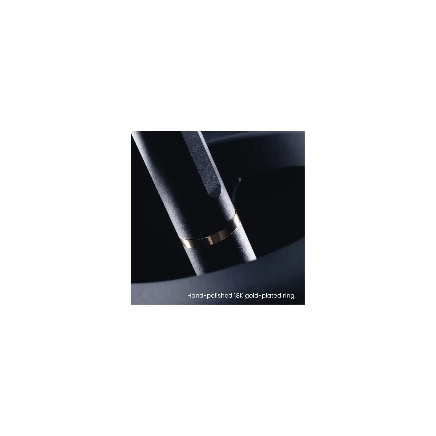 Set birou Hoverpen Interstellar Space Black placat cu Aur 18K