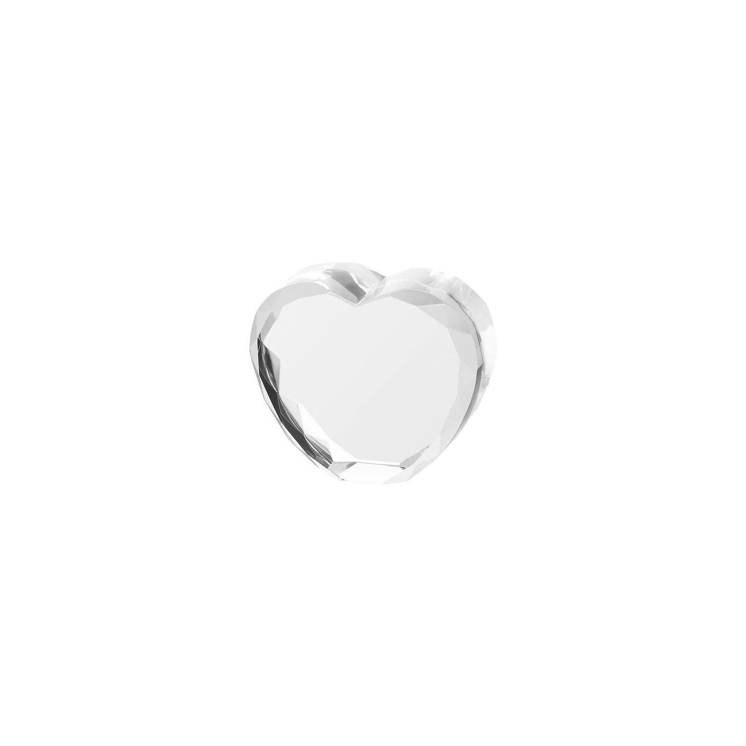 Inima din cristal personalizată
