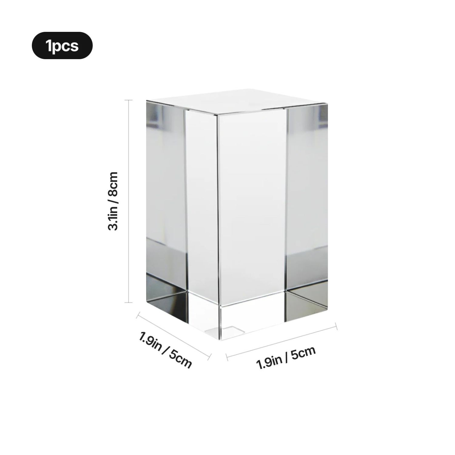 Bloc din cristal Magic 8 personalizat