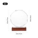 Trofeu din cristal Octogon personalizat