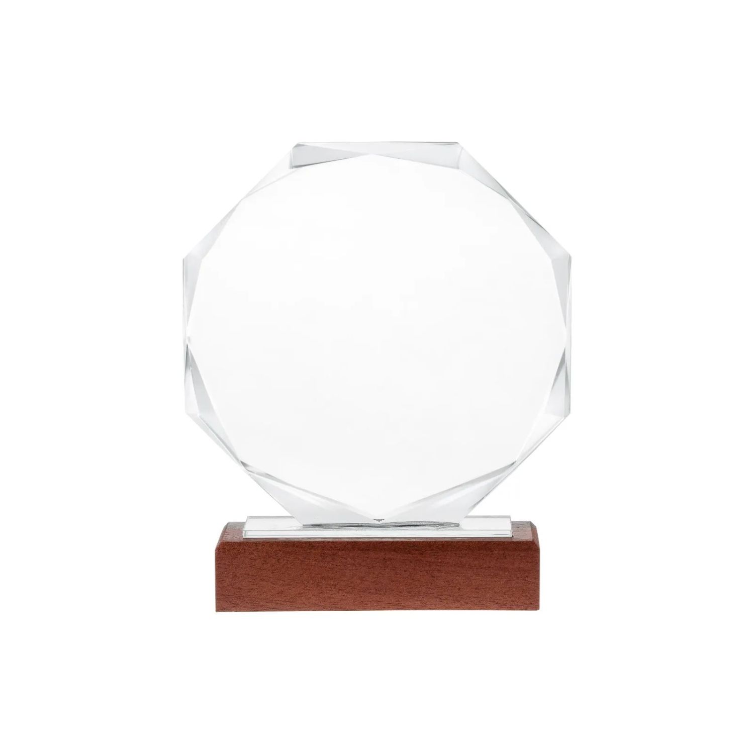 Trofeu din cristal Octogon personalizat