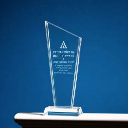 Trofeu din cristal Pure personalizat