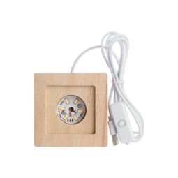 Baza luminoasa patrata USB
