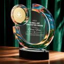 Trofeu din cristal Swirl personalizat