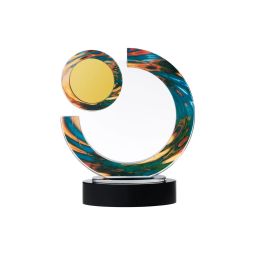 Trofeu din cristal Swirl personalizat